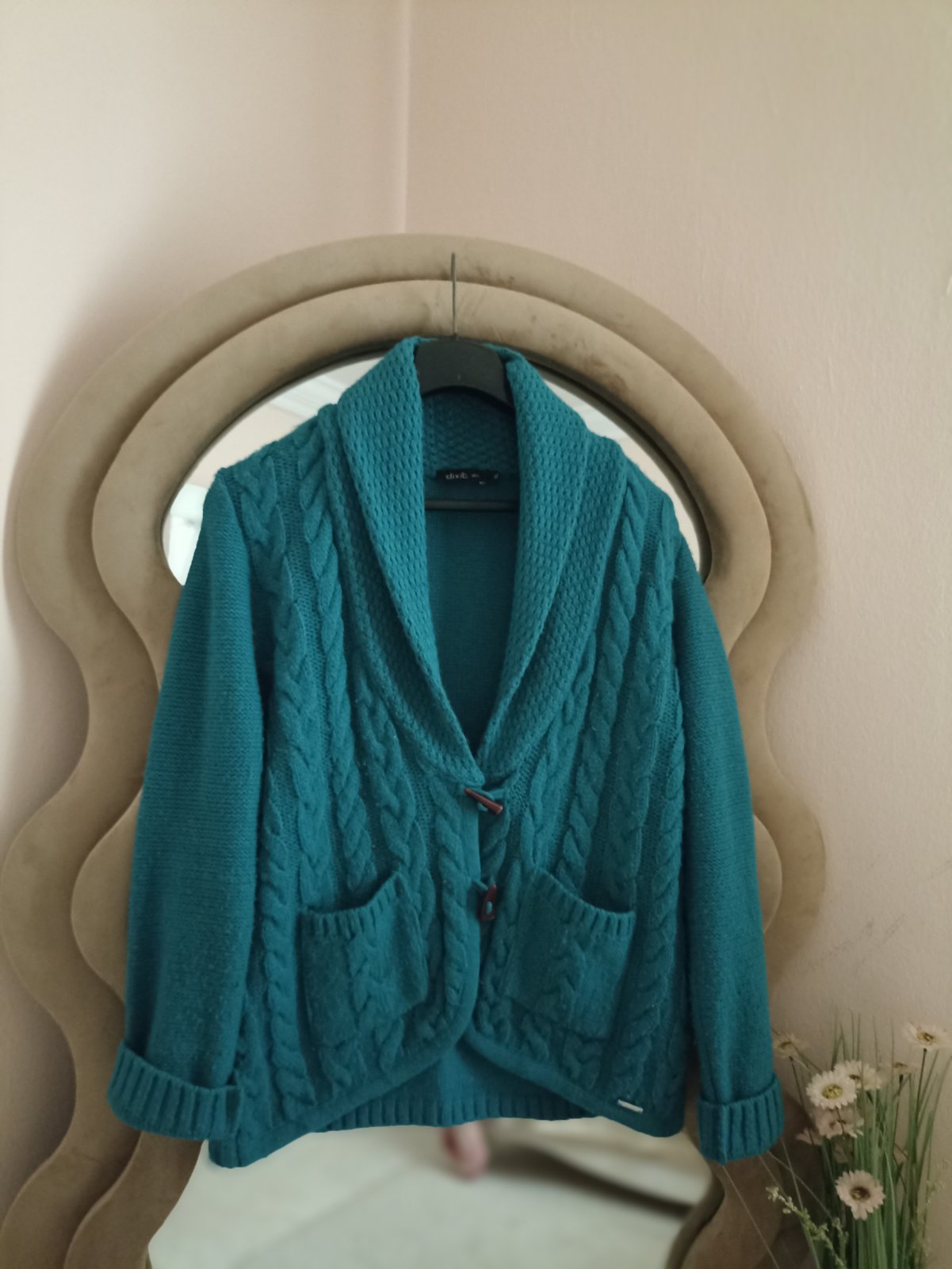 Cardigan turquoise foncé de la marque dixit 