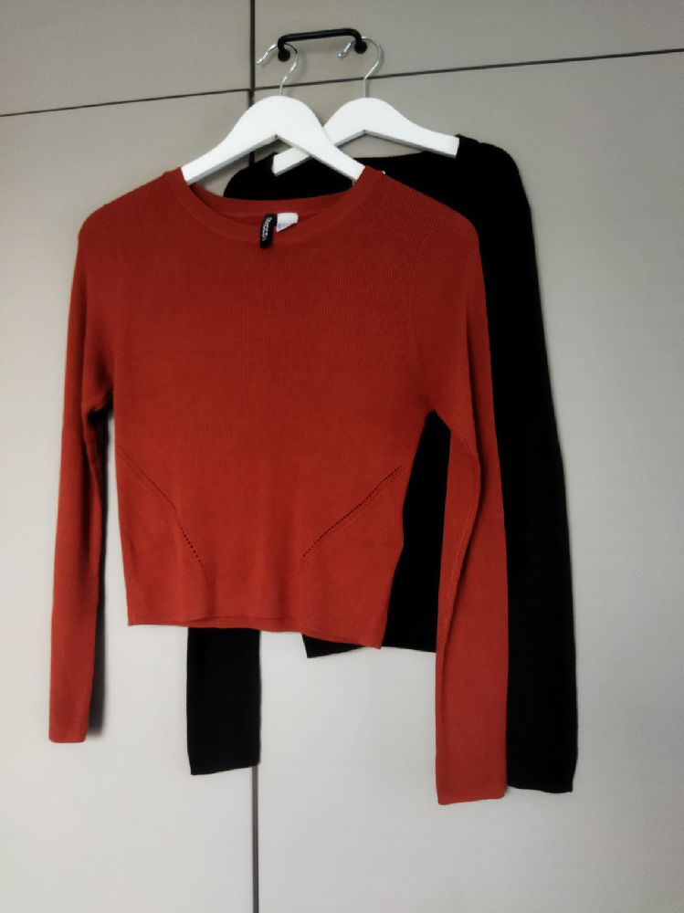 Pull orangé 8ame9 marque H&M taille L ilabes taille M zeda 