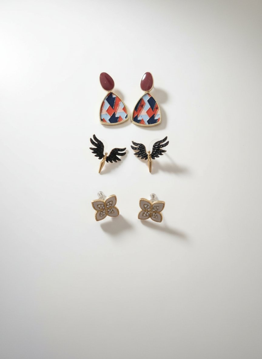 3 Boucles d’oreilles
