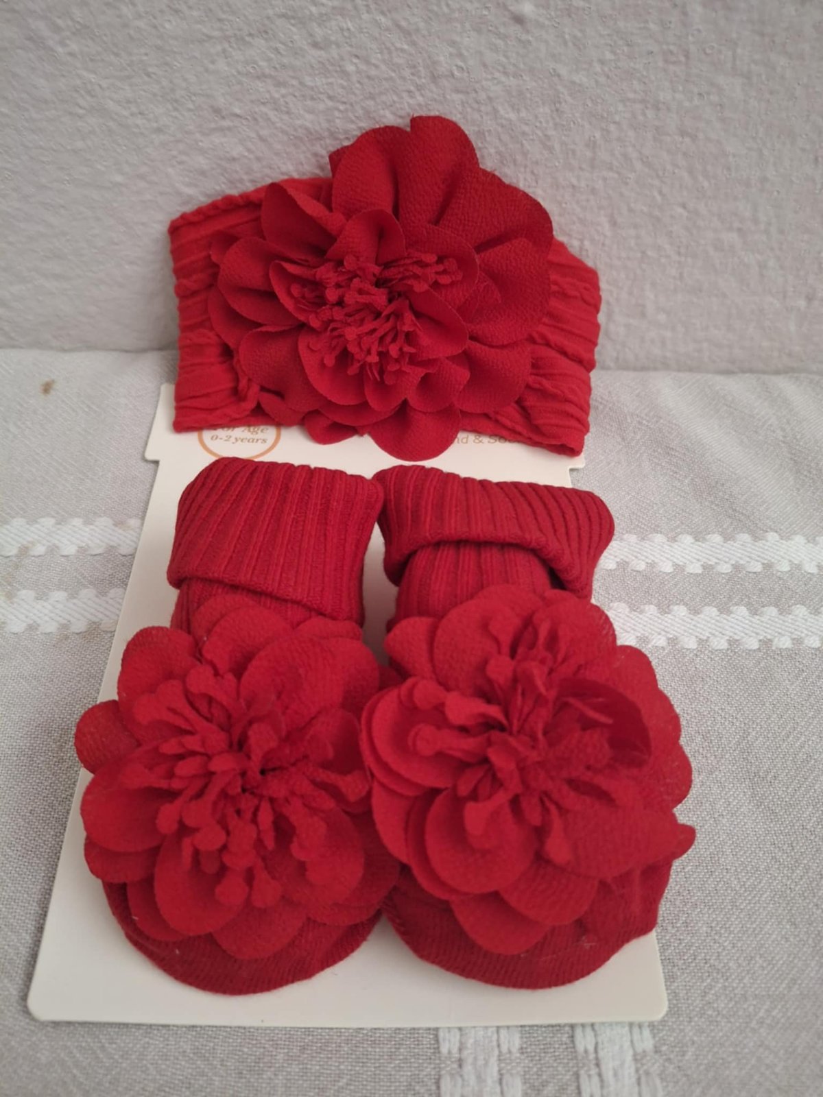 Bandeaux pour bébé et chaussettes