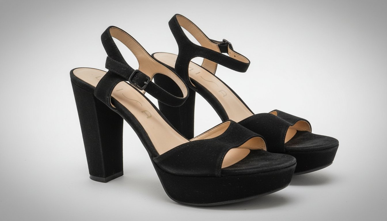 Sandale noir tissu din IME pointure 38