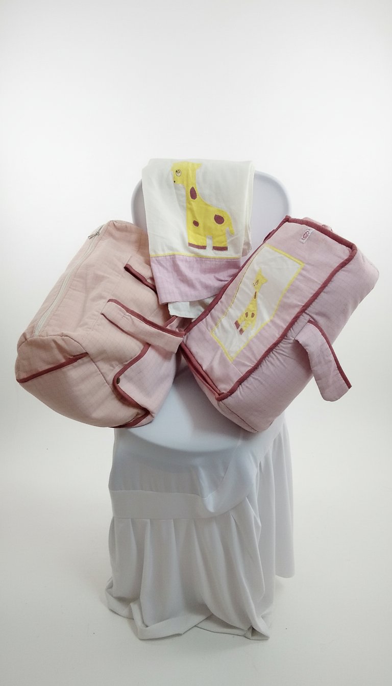 Lot pour bebe couvre lit + sac +  landau