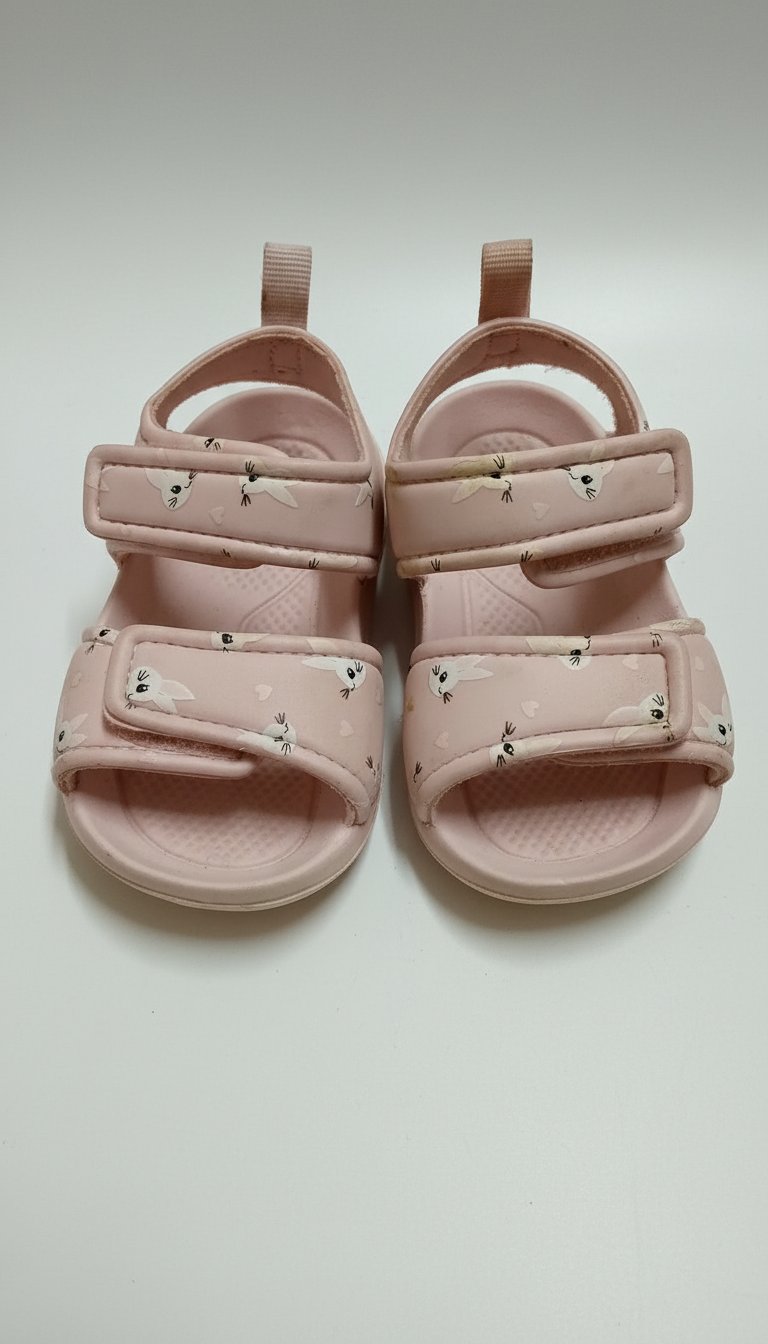 Sandal rose pour bébé pour plage