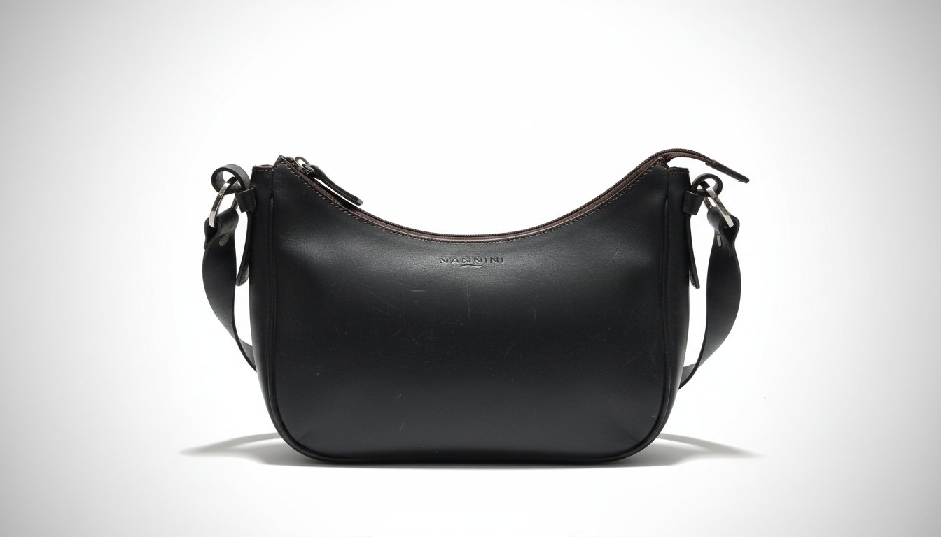 Petit sac jolie la couleur verte en cuir 