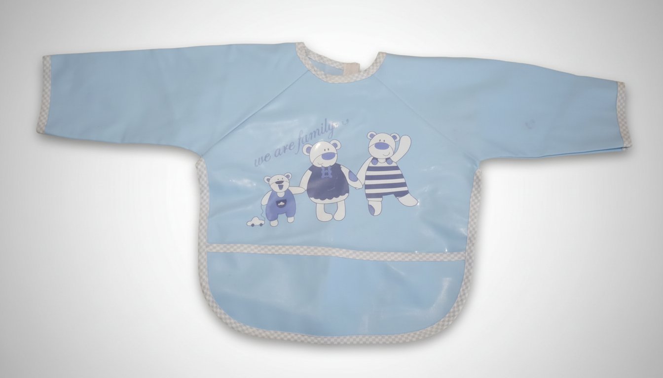 Bavoir bébé en plastique se porte 