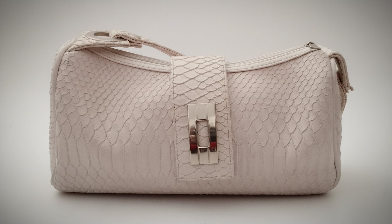 Sac à main blanc un peu rose