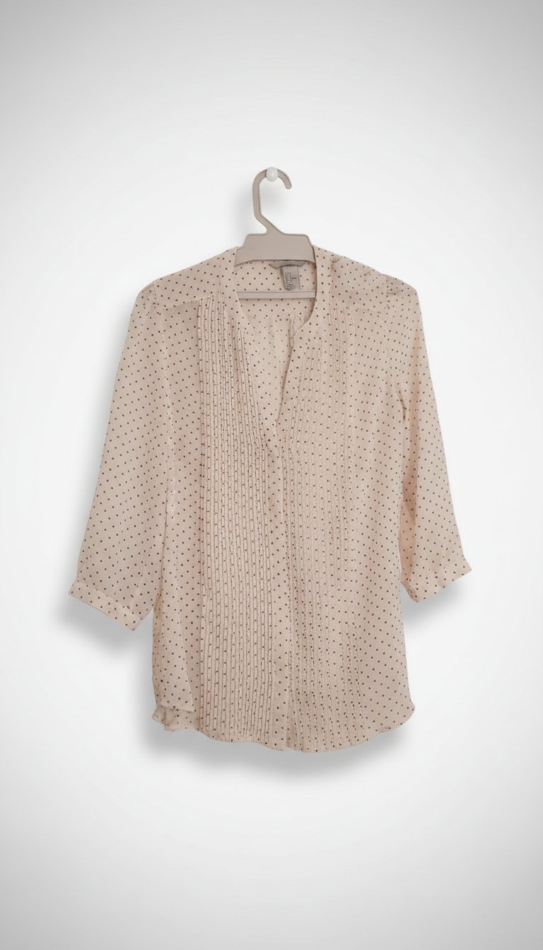 Chemise blanche avec des points noirs la marque h&m