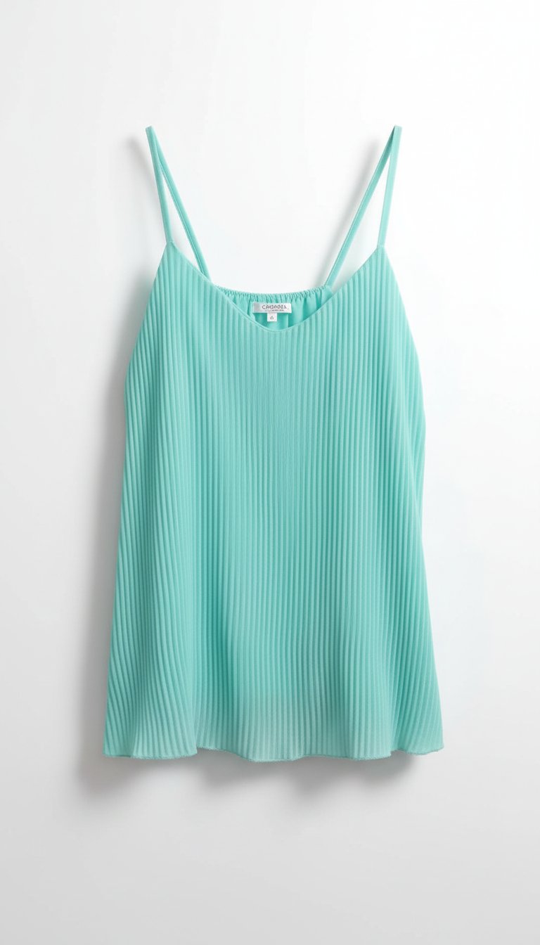 Chemise avec une couleur très tendance et plissée 