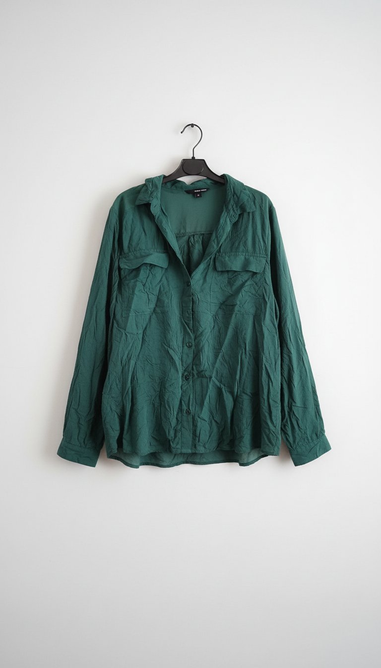 Chemise très jolie avec la couleur vert gazon la taille m