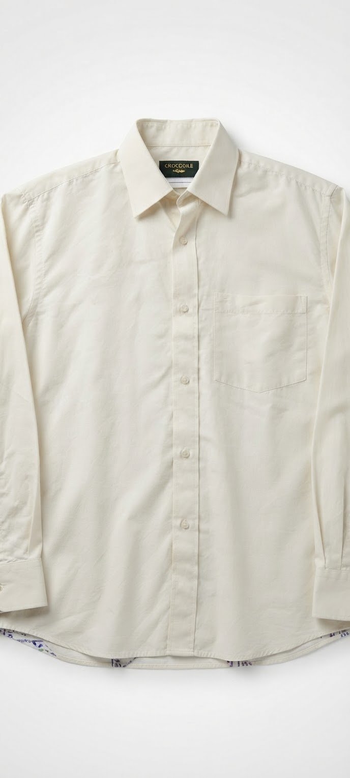 Chemise très classe avec un couleur très jolies avec un sigle de crocodile tour de colle sur32/82 en coton 