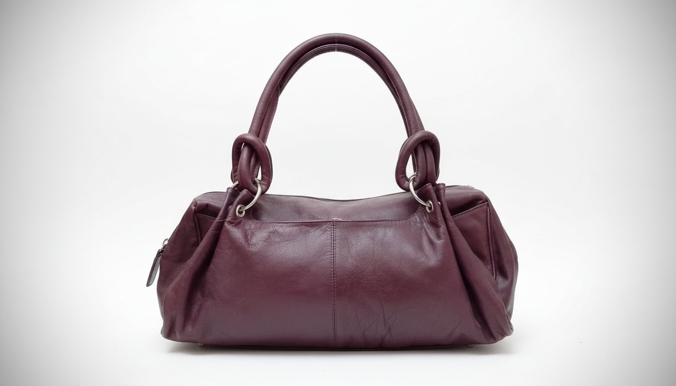 Très jolie sac à main en violet foncé 