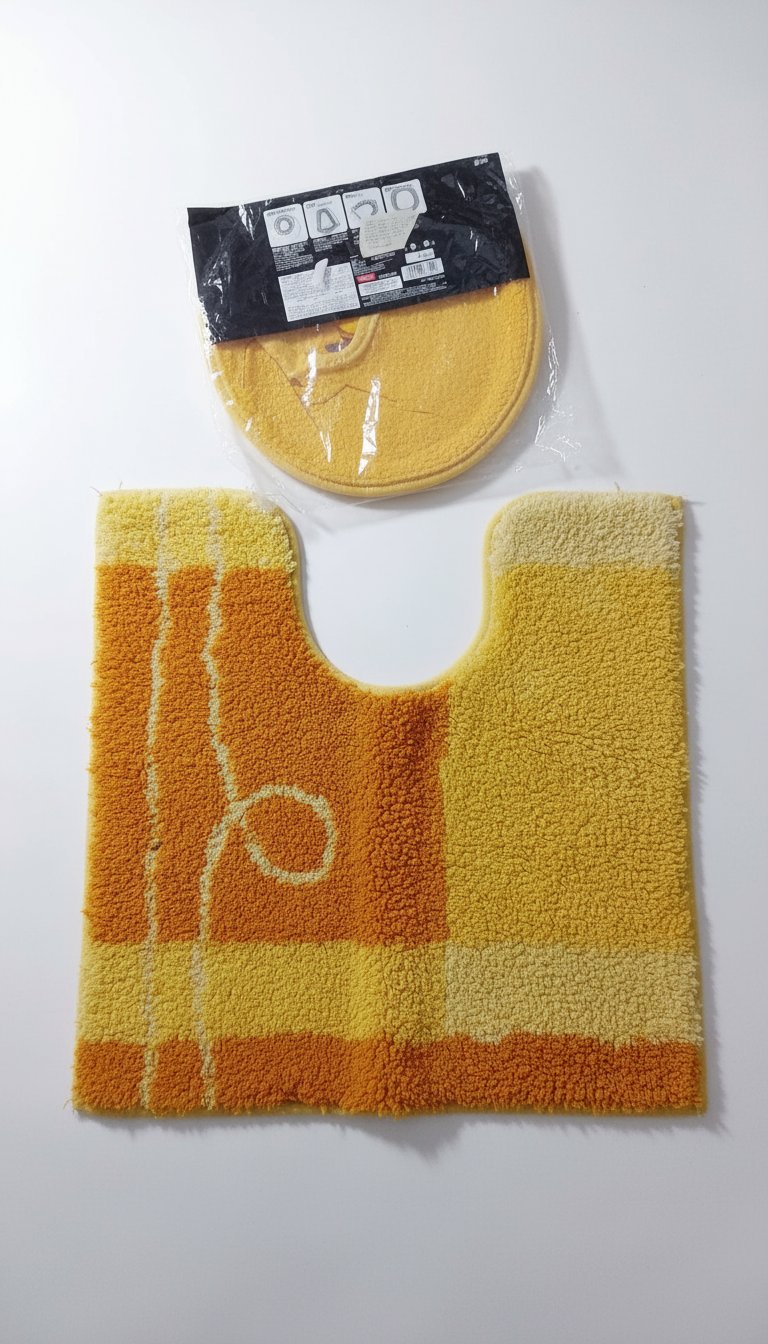 Housse de siège de toilette+ tapis meme couleurs neuf 