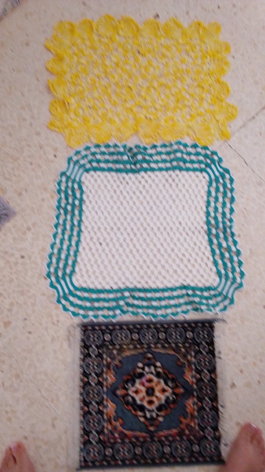 Lot de trois nappe de décoration 