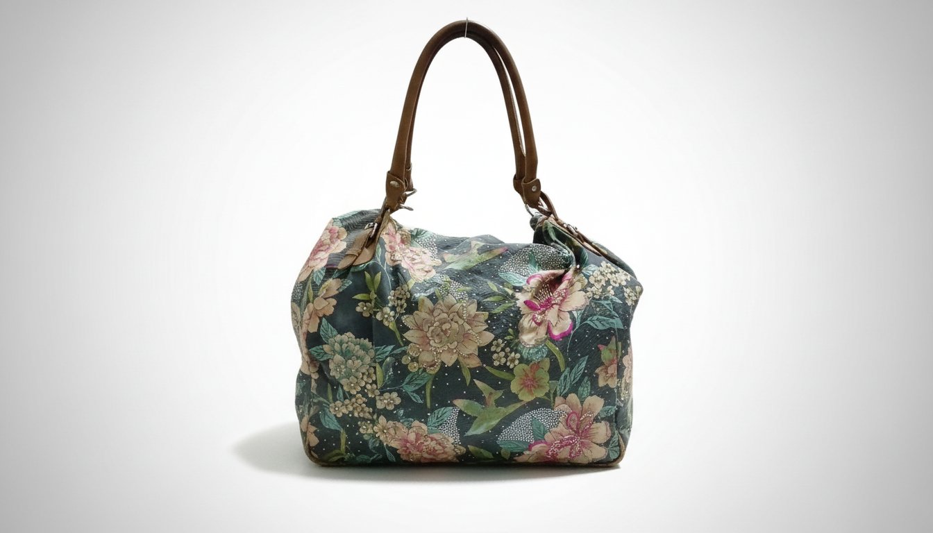 Sac en tissu fleuri 
