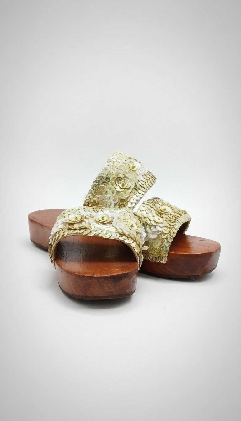 Claquettes traditionnel pour fille 15 cm 