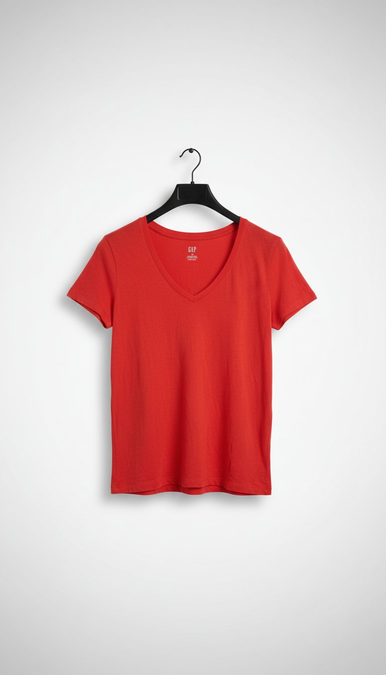 T-shirt basic rouge 