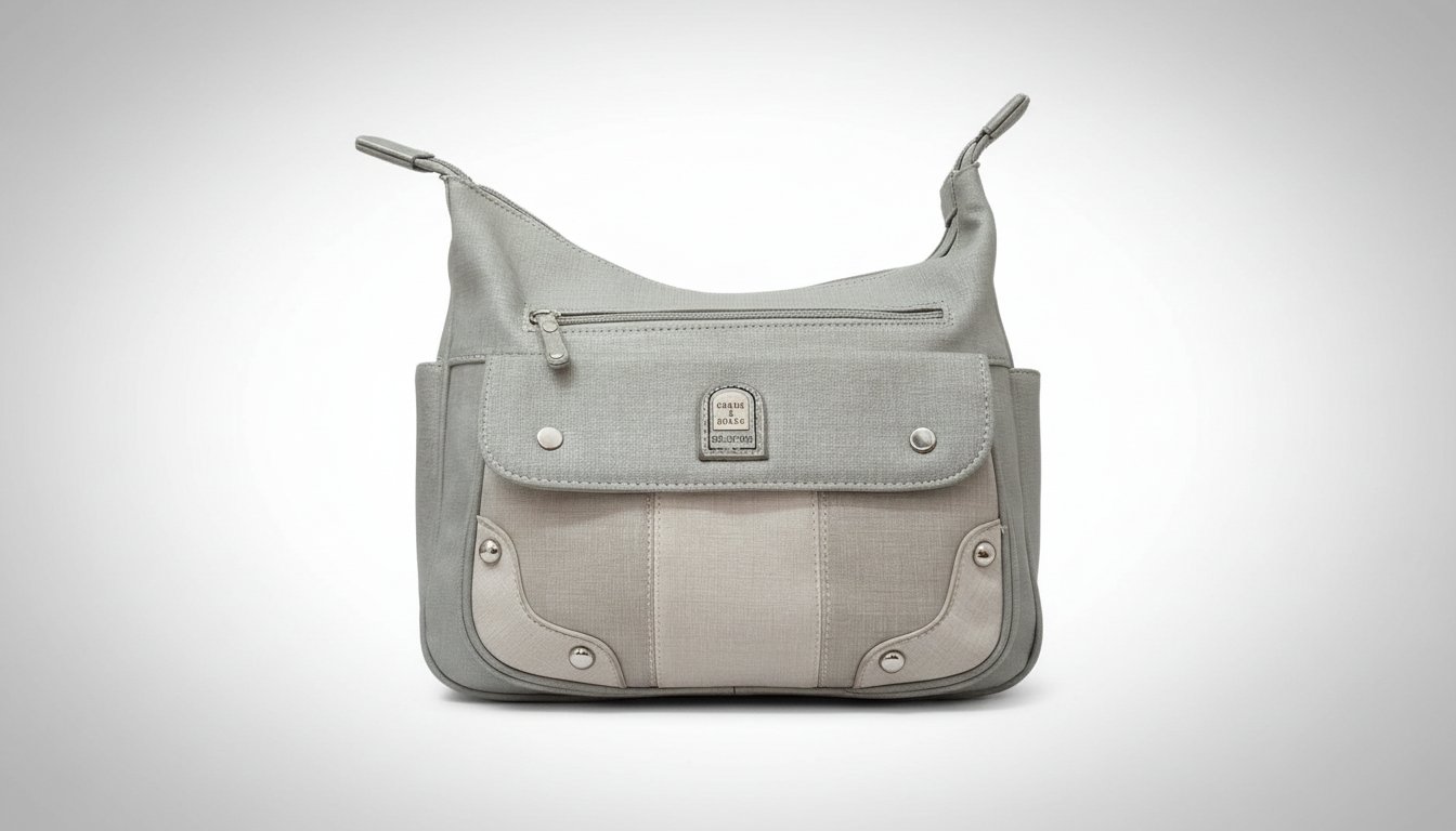 Très magnifique sac bandoulière en gris tres clair 