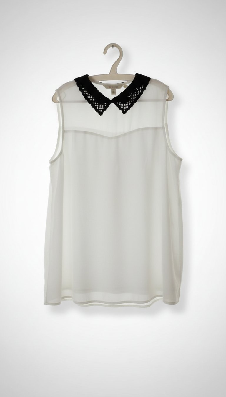 Chemise tres jolie avec colle brodée double doubleur 