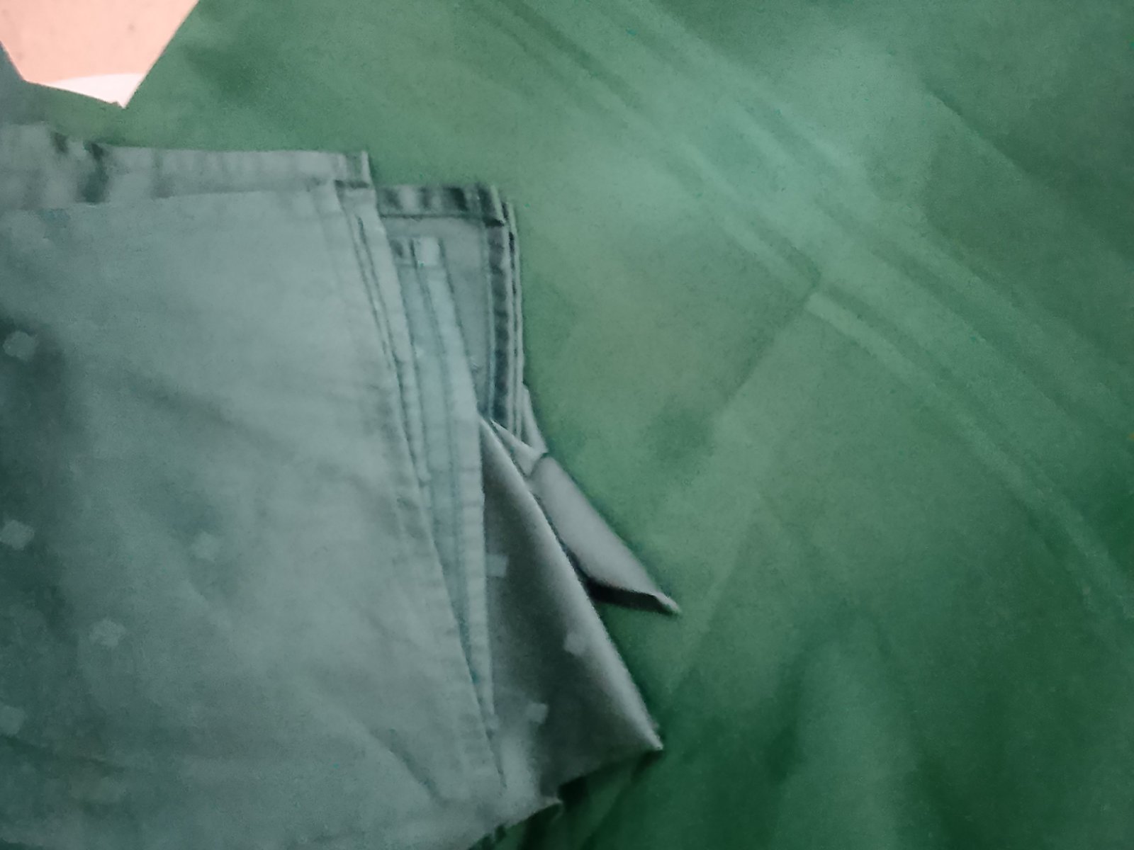 Nappe vert 8 place+ 9 serviette 