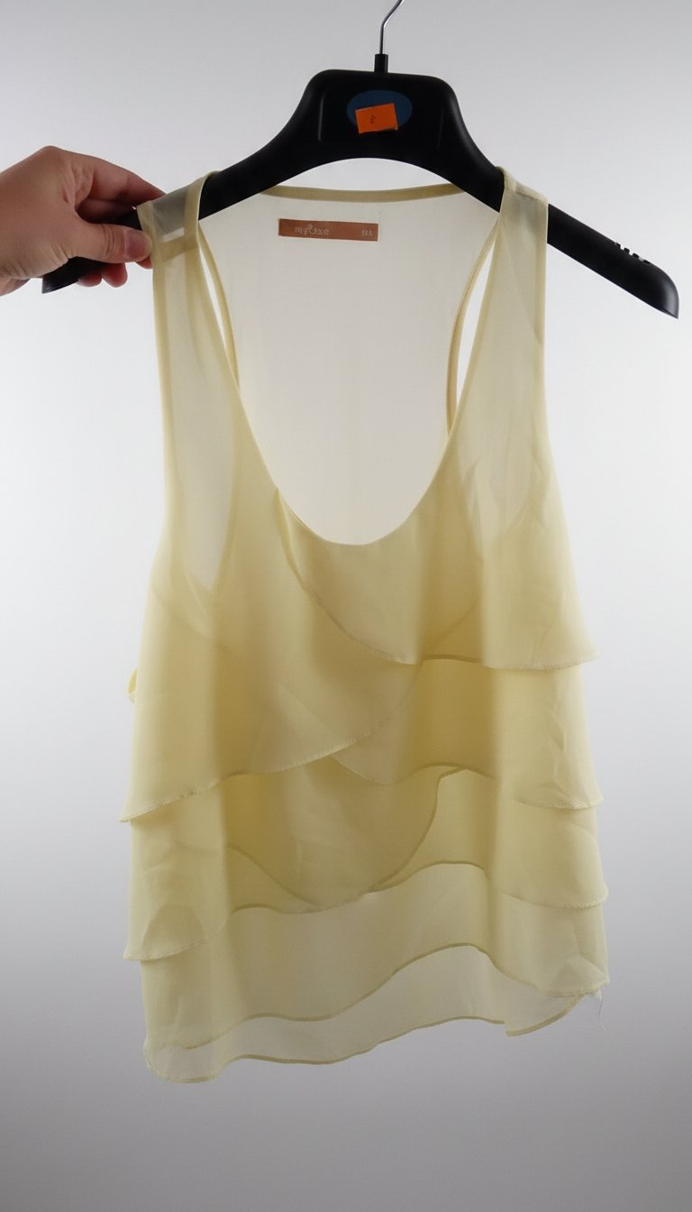 Chemise adorable couleur jaune citron la taille m/l