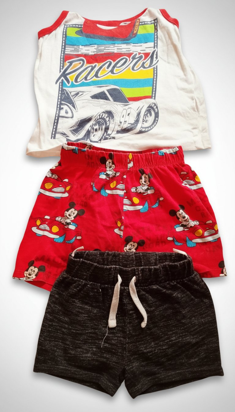 Lot pour garçon deux chort + 1 t-shirt 