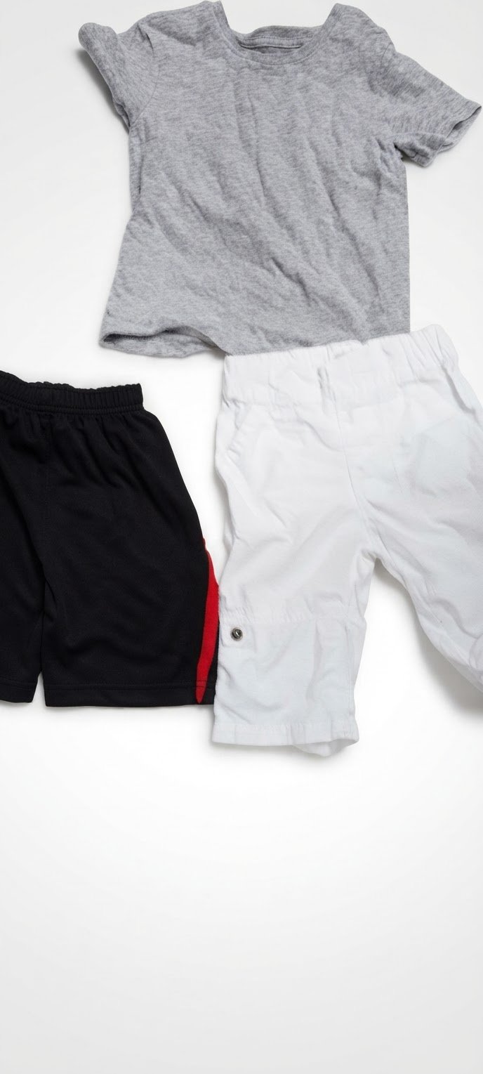 Lot pour bebe 6mois deux short+t-shirt 