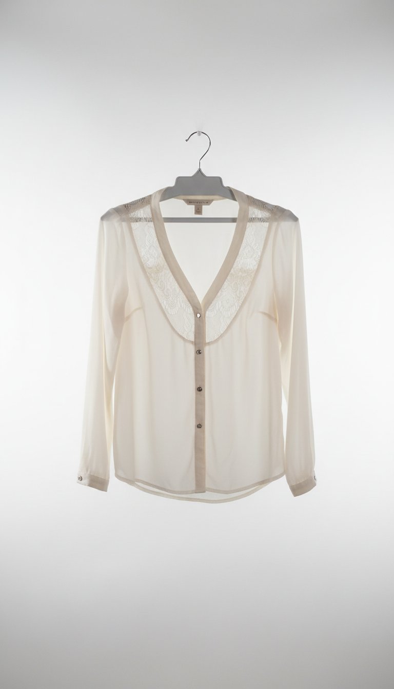 Très belle chemise avec un petit dentelles 