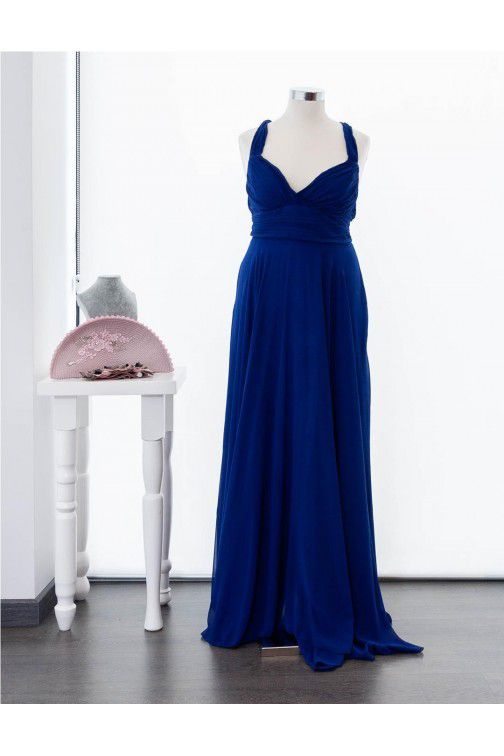 Robe soirée bleue importée de l'Espagne 