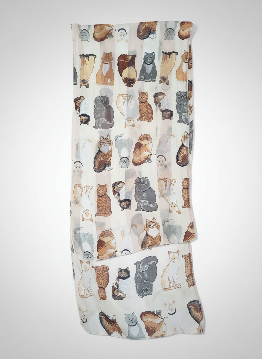 Foulard a theme de chat 