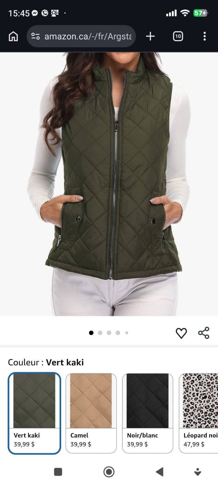 Doudoune neuve avec étiquette, taille S.