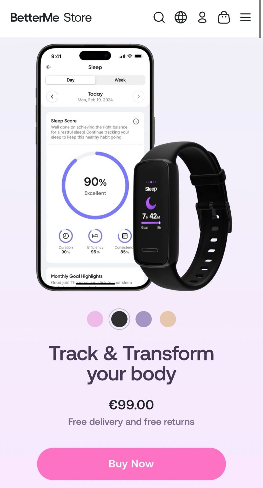 BetterMe Fitness Tracker