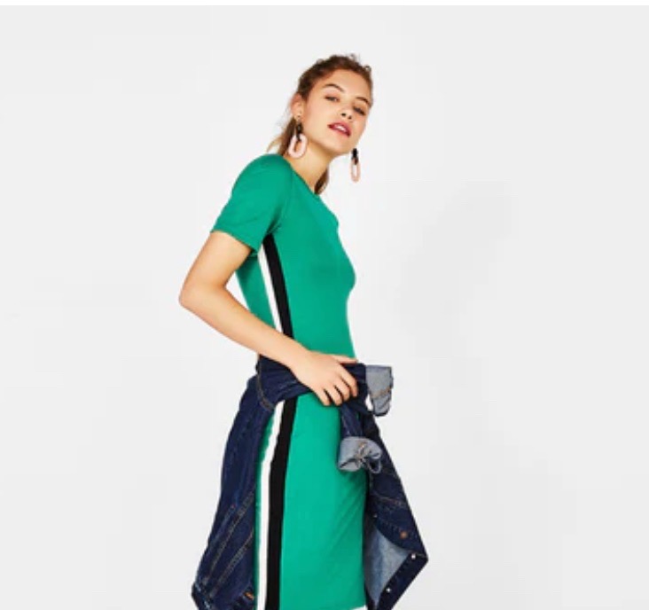 Robe midi bershka
