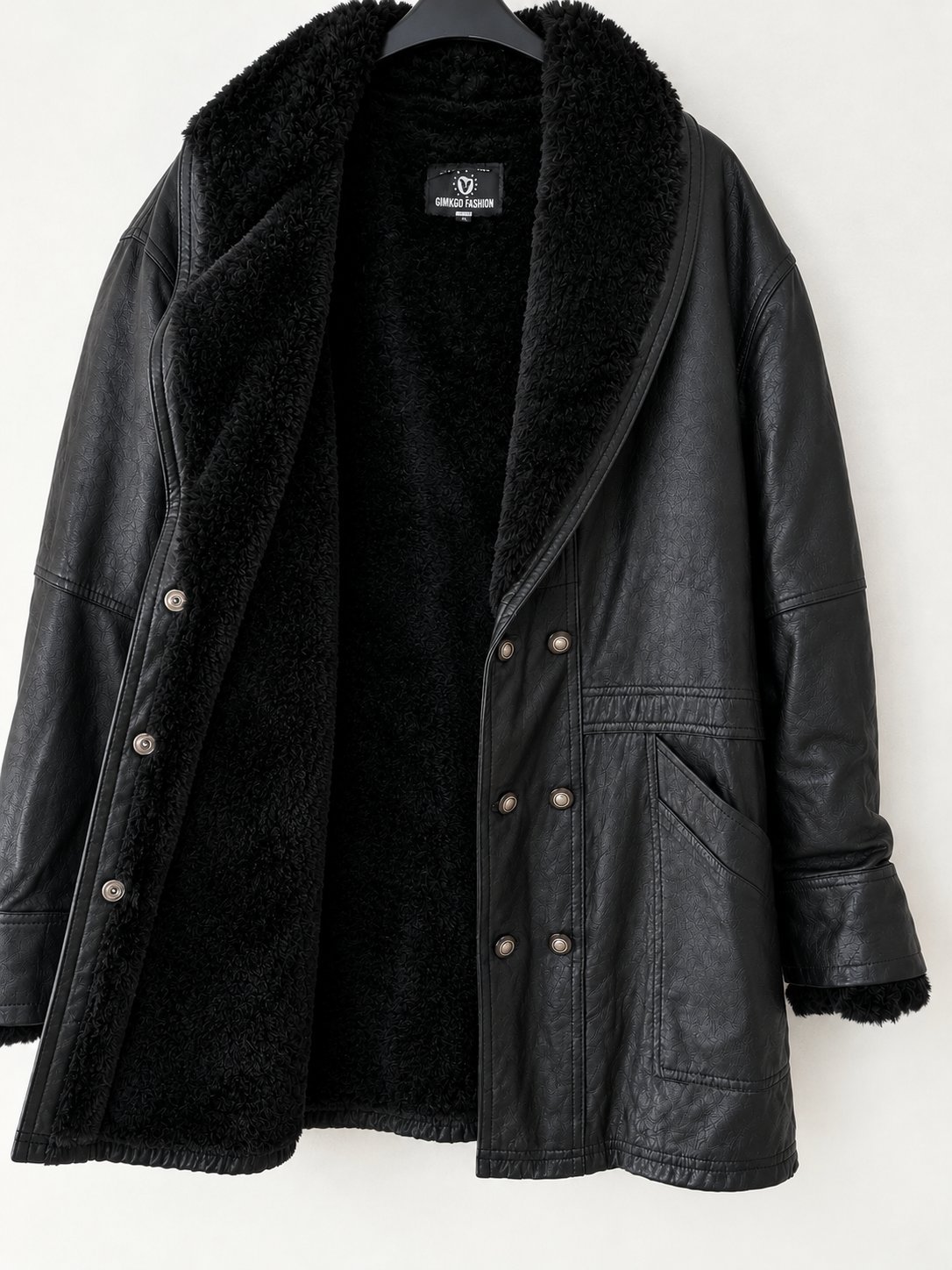 Manteau noir versace