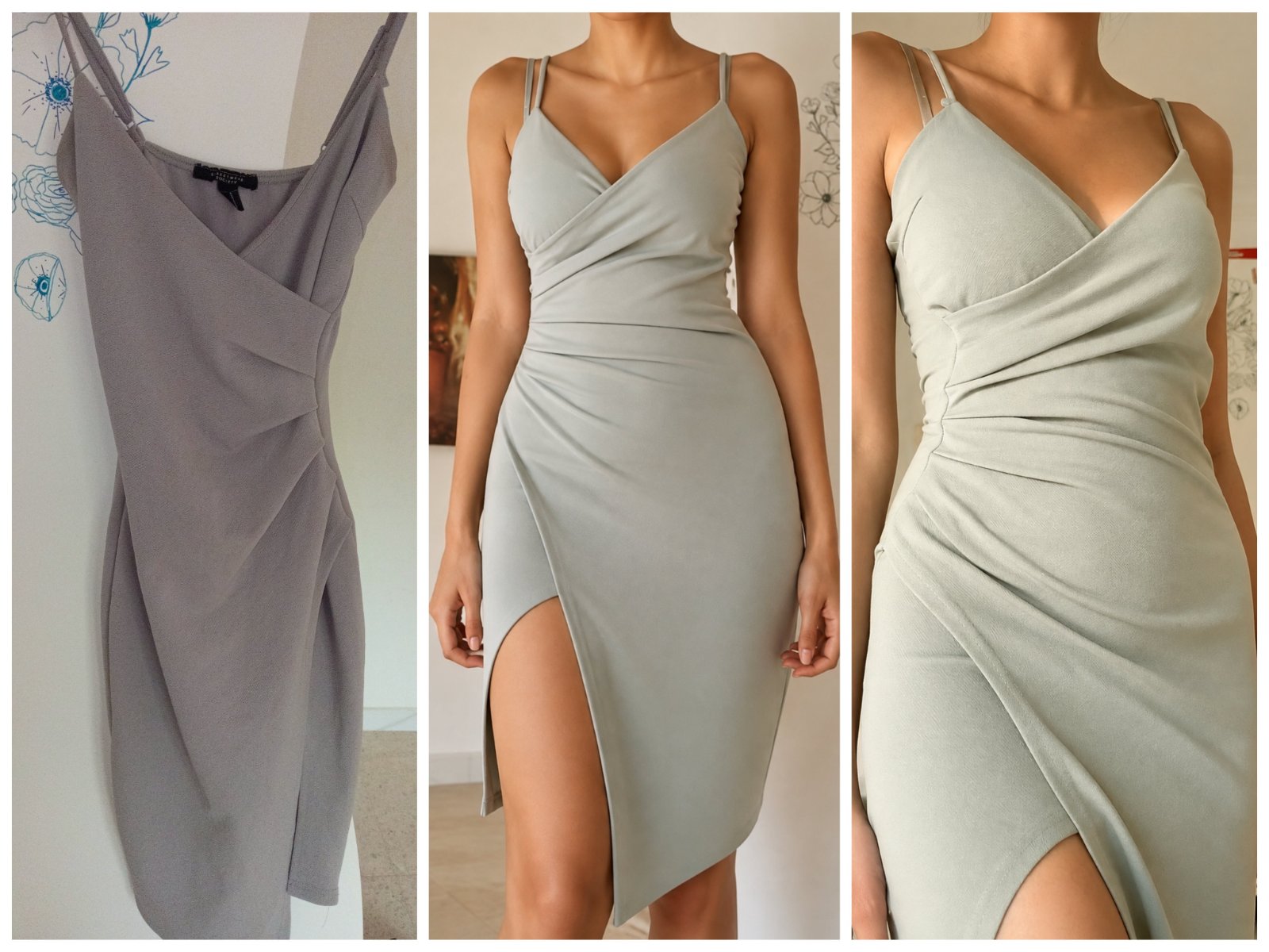 Robe gris très élégant 