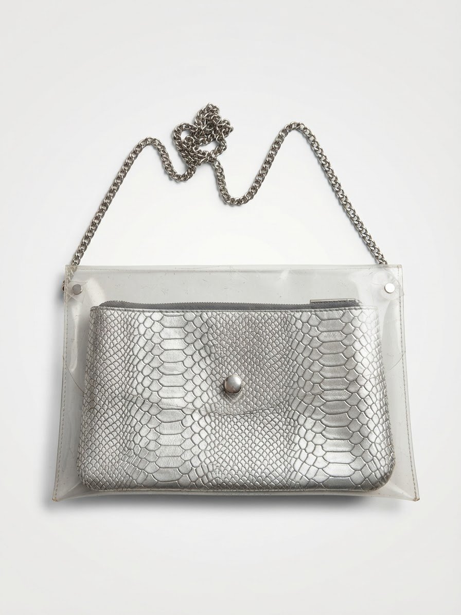 Pochette argentée 