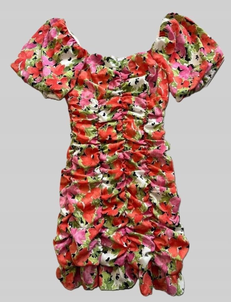 Robe courte florale
