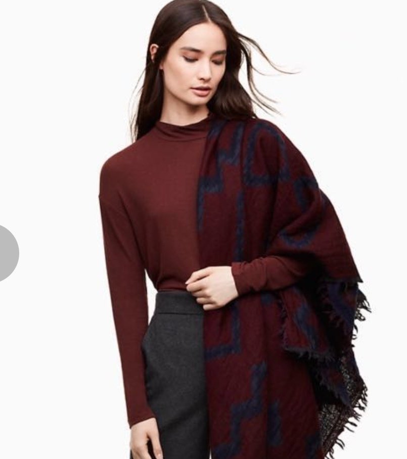 Wilfred wool oversized scraf