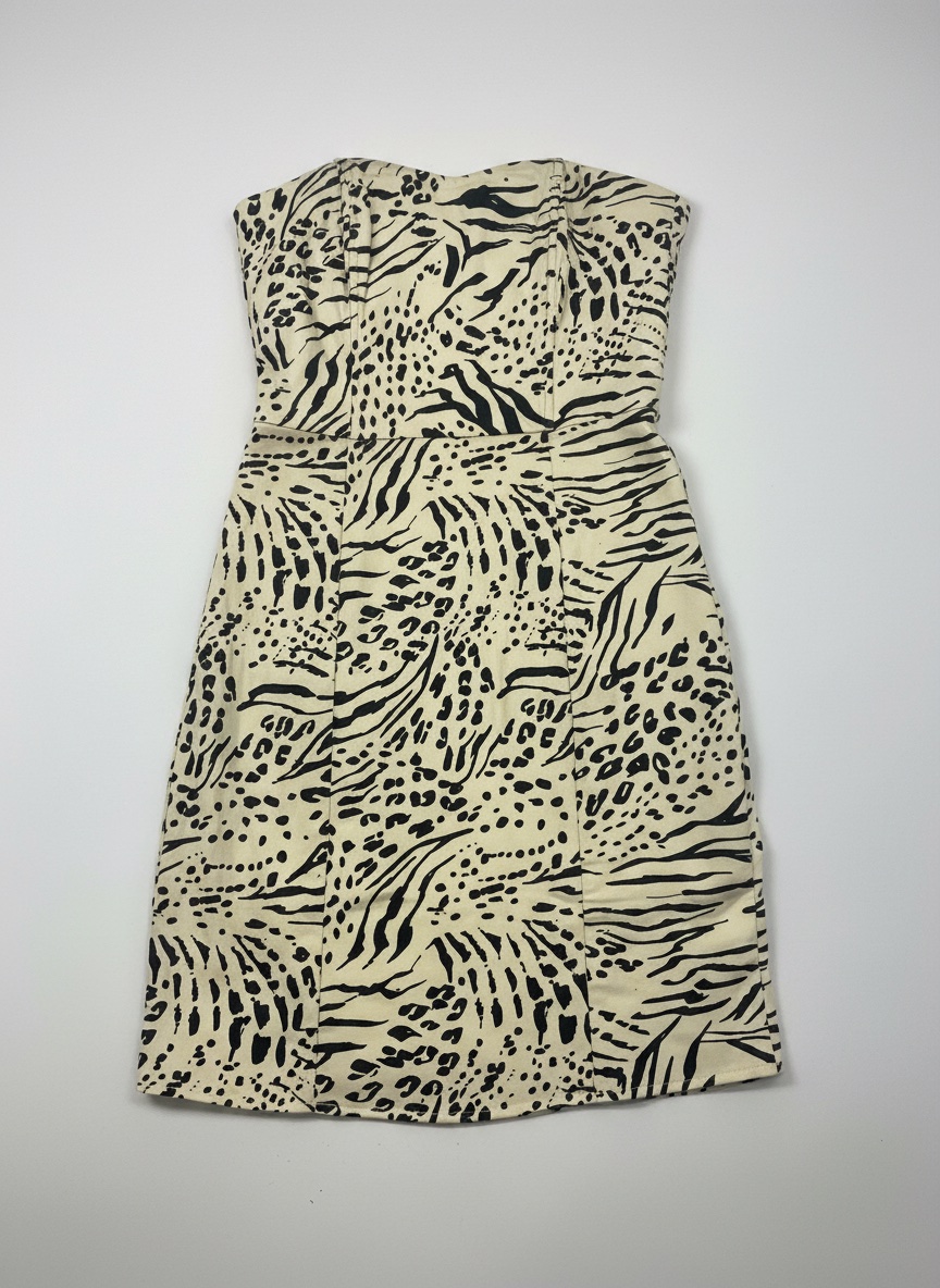 Robe courte glamour leopard prints