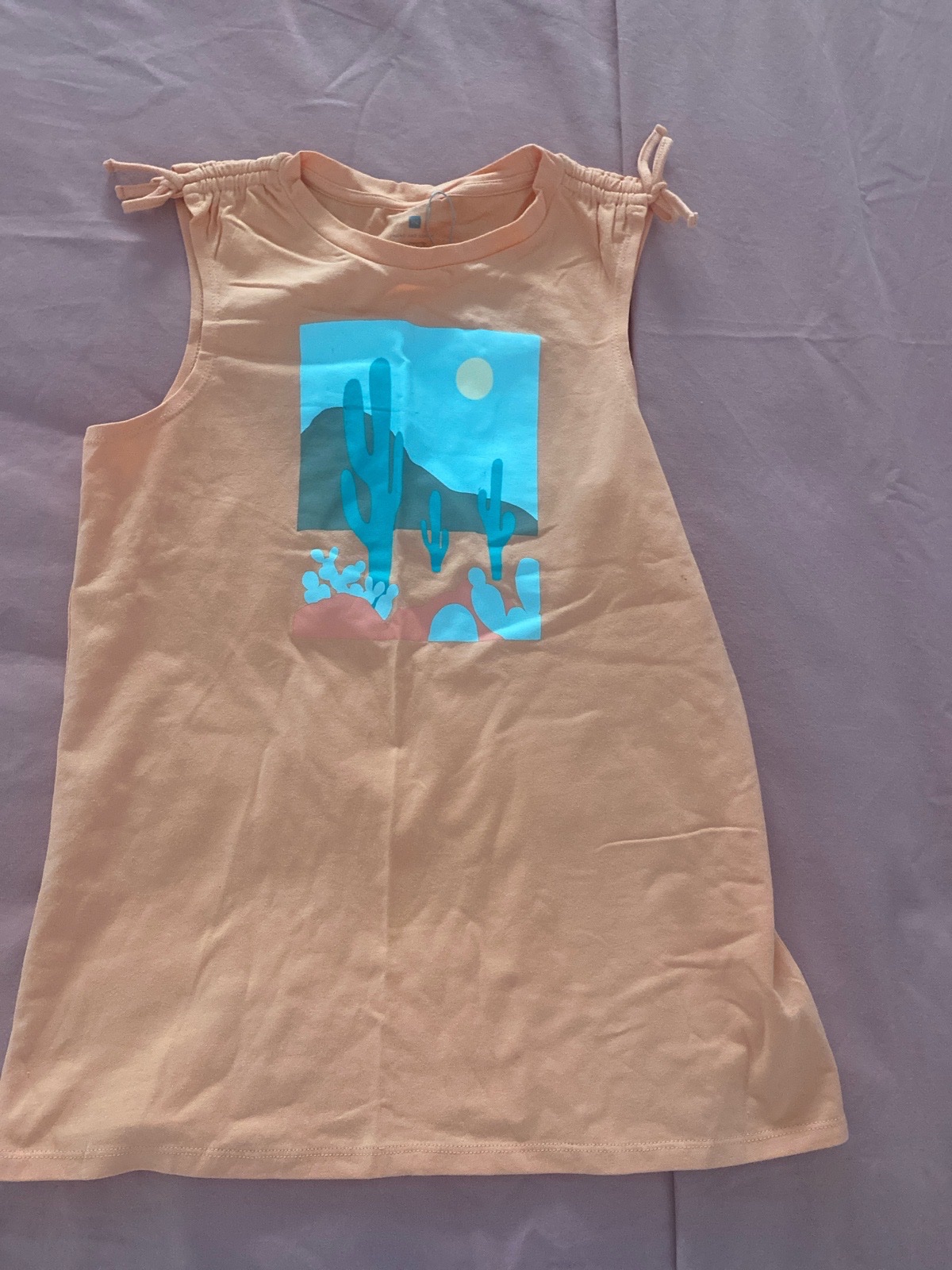 Tshirt sans manche orange ete large