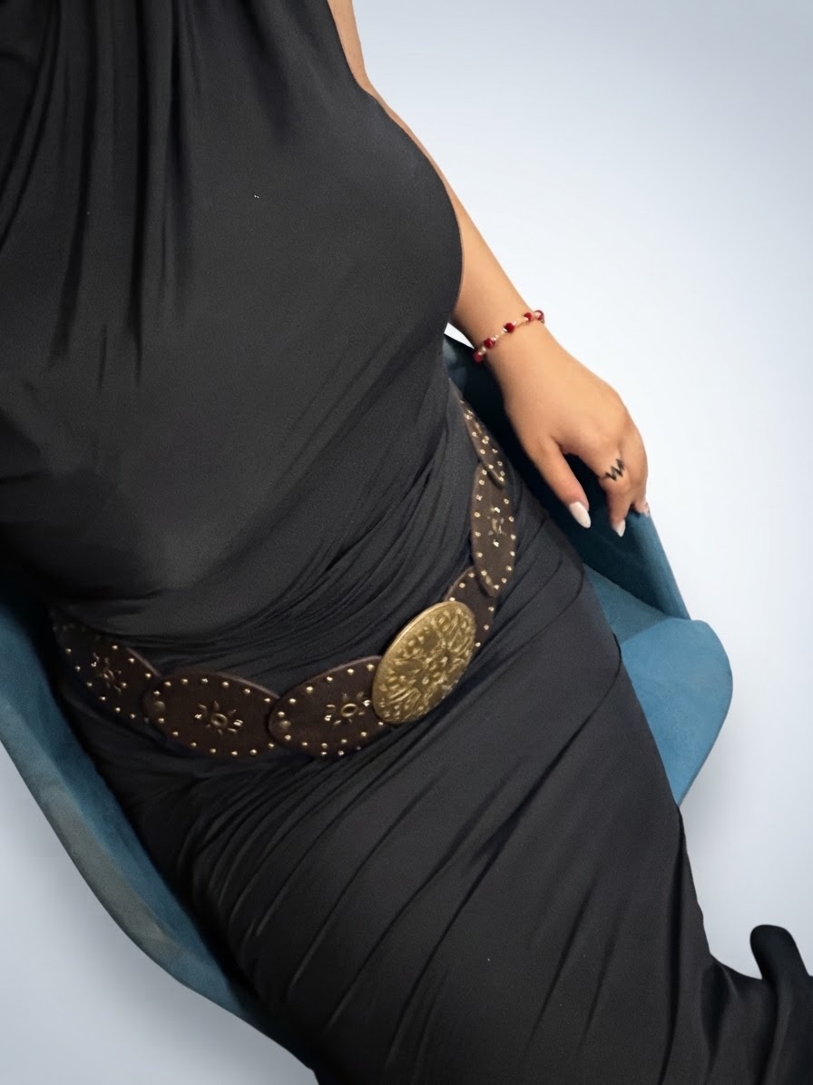 SUPERBE ROBE LONGUE NOIRE : Coupe Moulante & Drapée