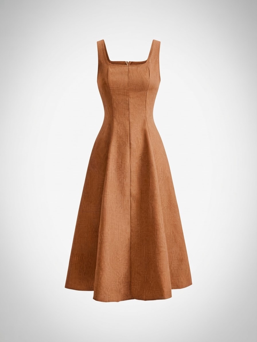 ☀️ PÉPITE ÉTÉ : Jolie Robe Marron / Camel – Style Féminin ou Edgy ! 👗✨
