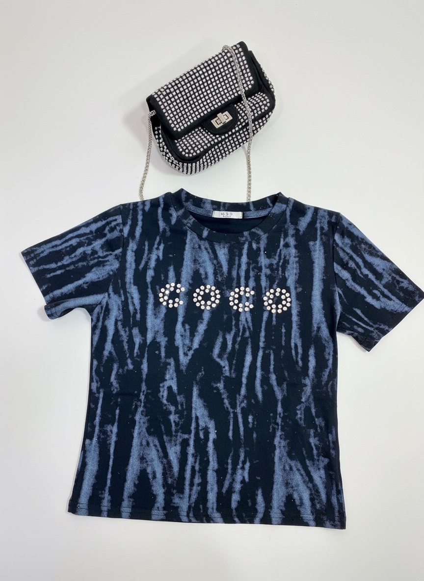 Pul noir bling avec estrasse