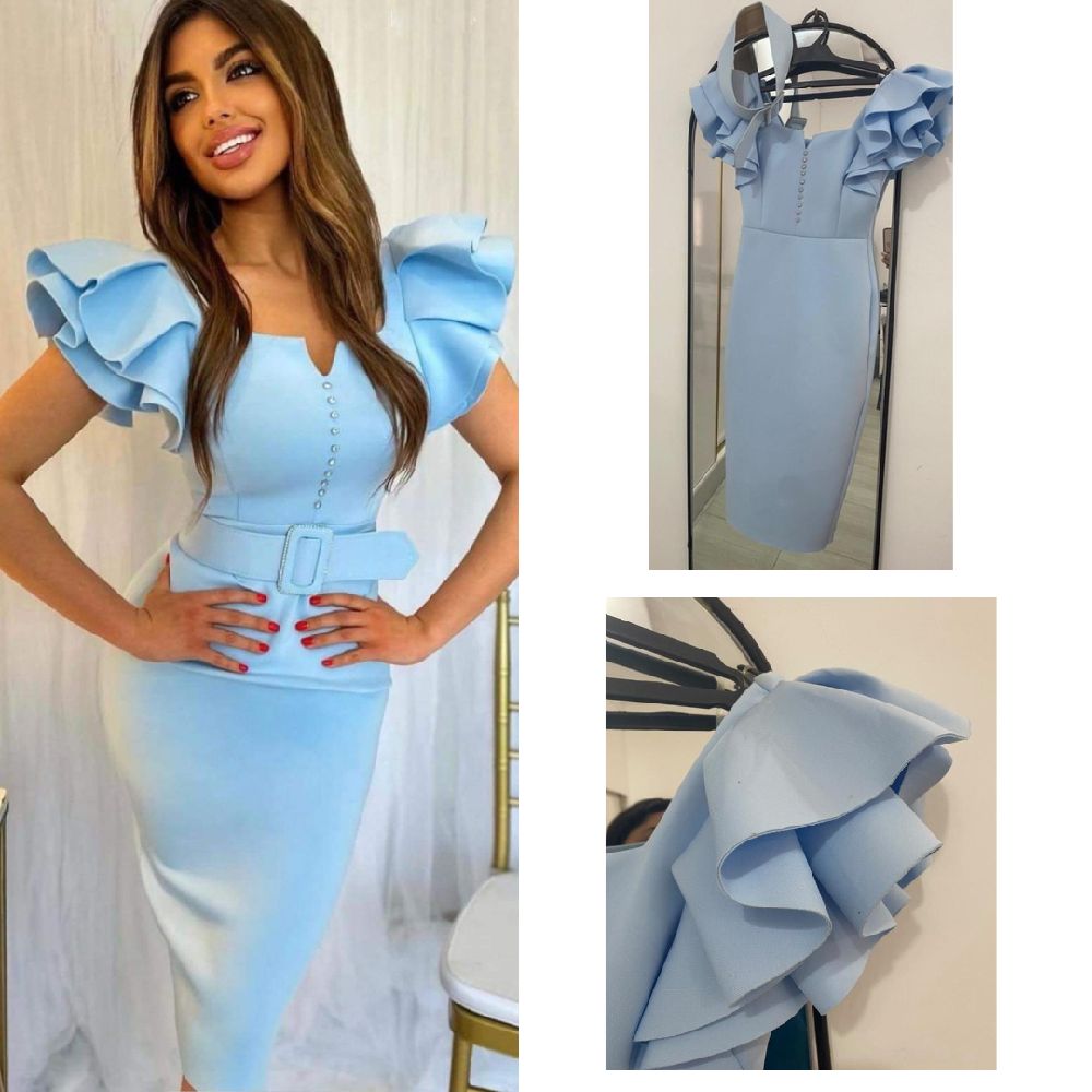 Robe neuve👗 bleue soirée, simple & élégante S 🩵🩵🩵🩵🩵 
