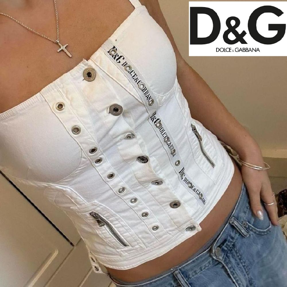 Corset D&G 🤍🖤 Vintage 🖤🤍💄S/M