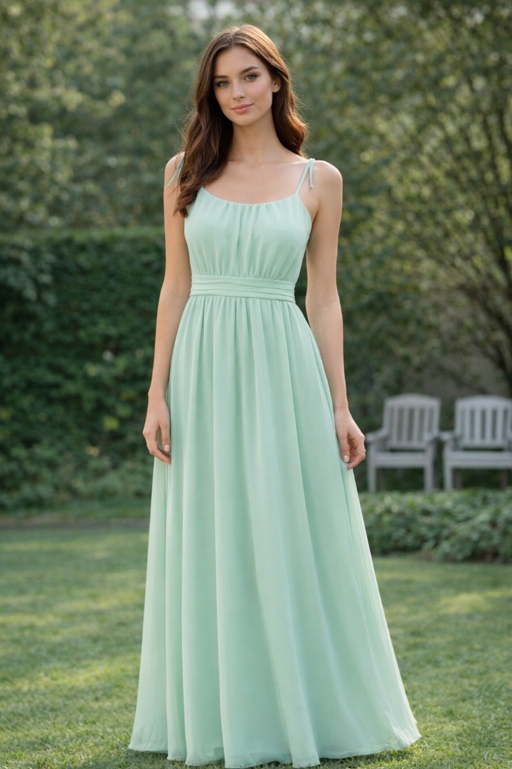 Robe longue vert menthe légère 💚 M