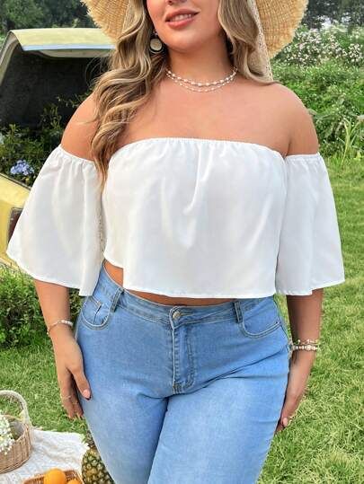 Off Shoulders crop top S 🤍🤍🤍