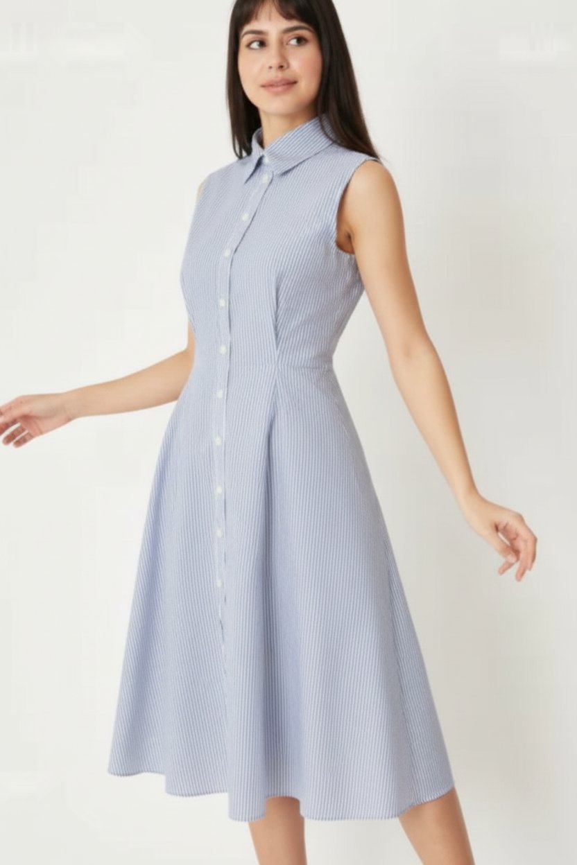 Magnifique robe rayée en excellent état 