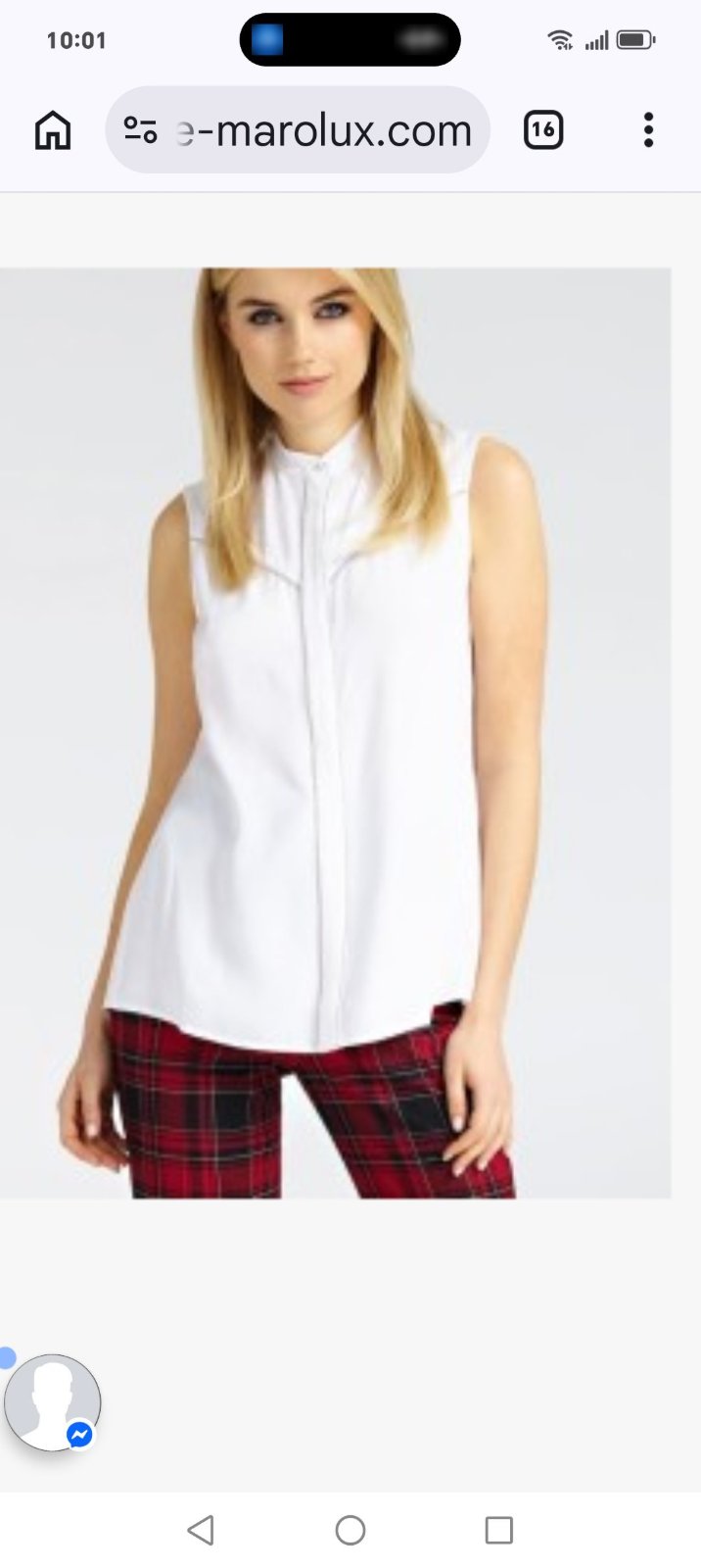 Magnifique chemise sans manches
