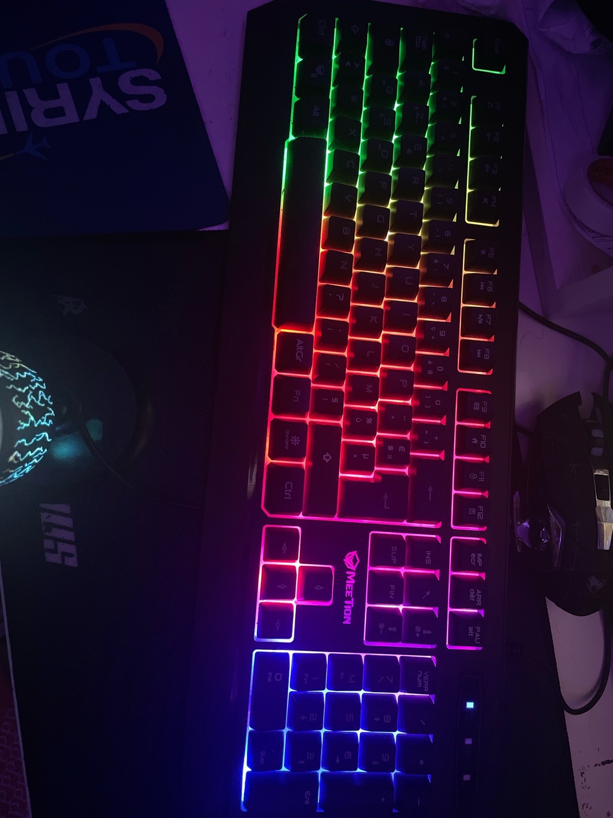 Clavier rgb