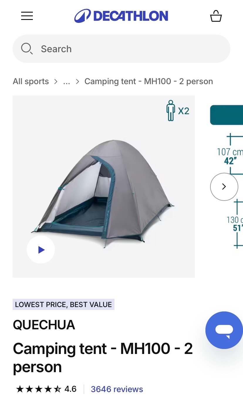 Kit Camping Decathlon